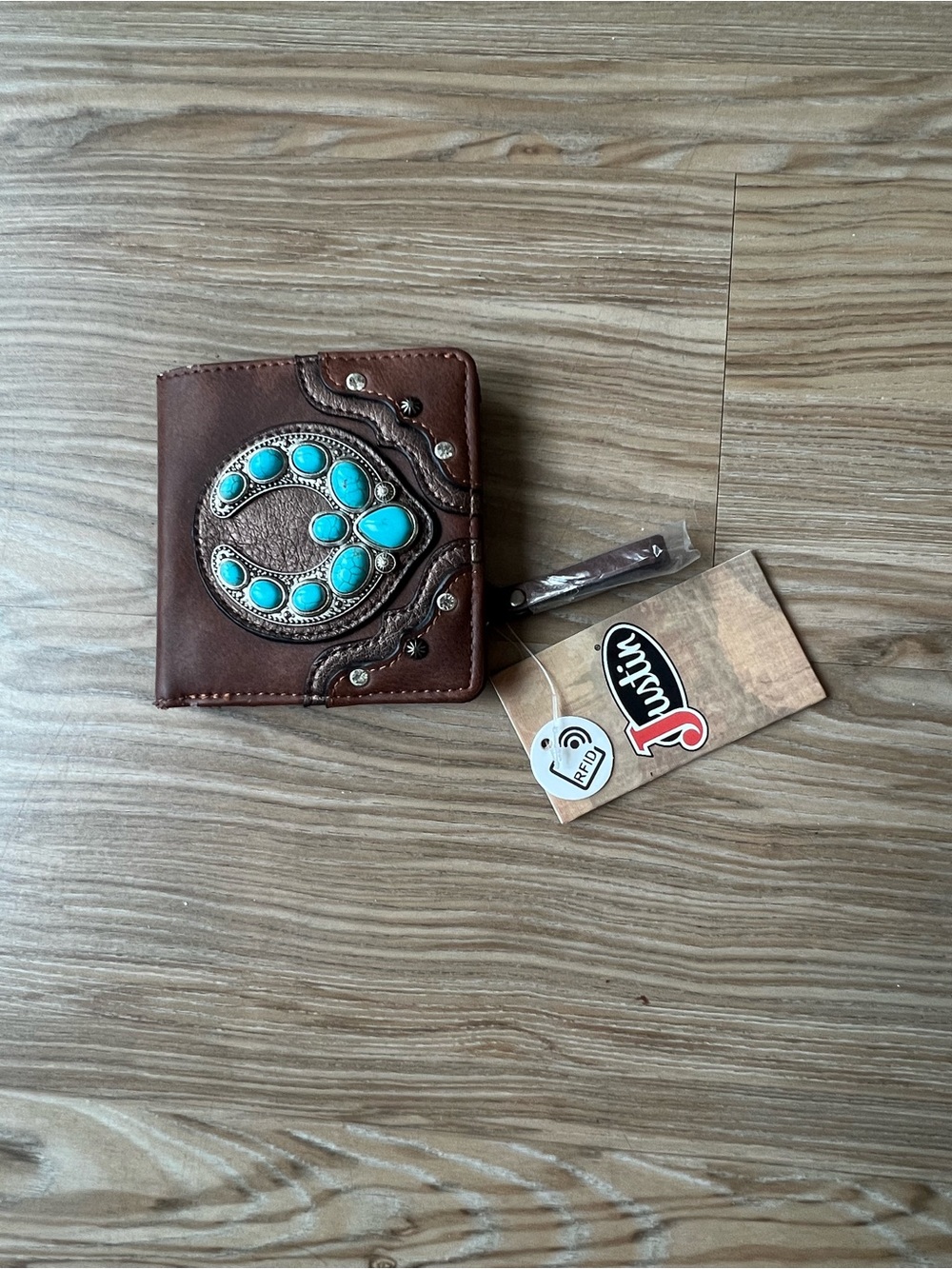 Justin’s boots naja concho turquoise wallet
